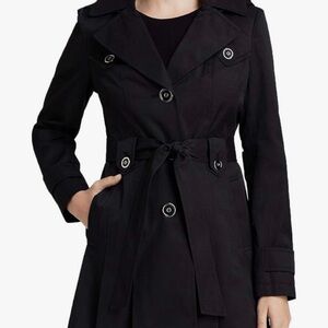 Via Spiga Women's Elegant Black Trench Coat